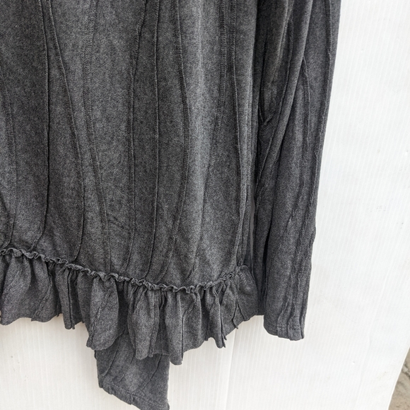 FASHION BUG women's gray open front cardigan - Picture 6 of 11